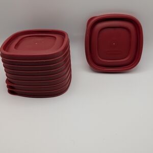 9 Rubbermaid 7J58 Red Easy Find Storage Container REPLACEMENT LIDS